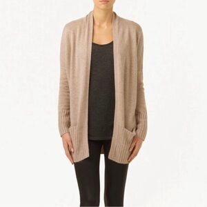 Aritzia Talula Lenox Cashmere Blend Cardigan Oatmeal XS